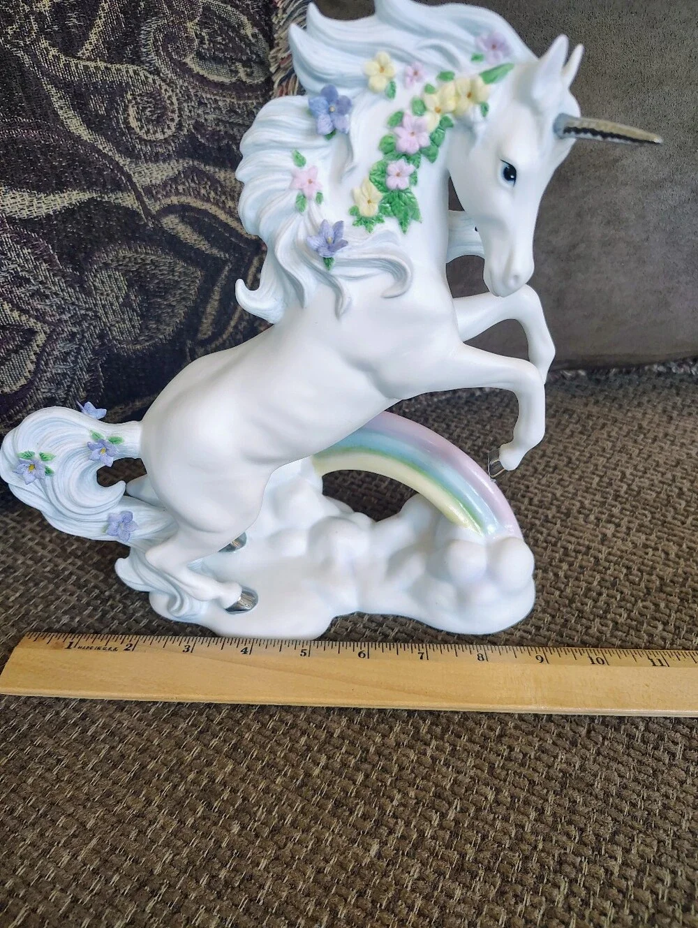 VTG Princeton Gallery “Love’s Rainbow” Fine Porcelain Unicorn Figurine 1996